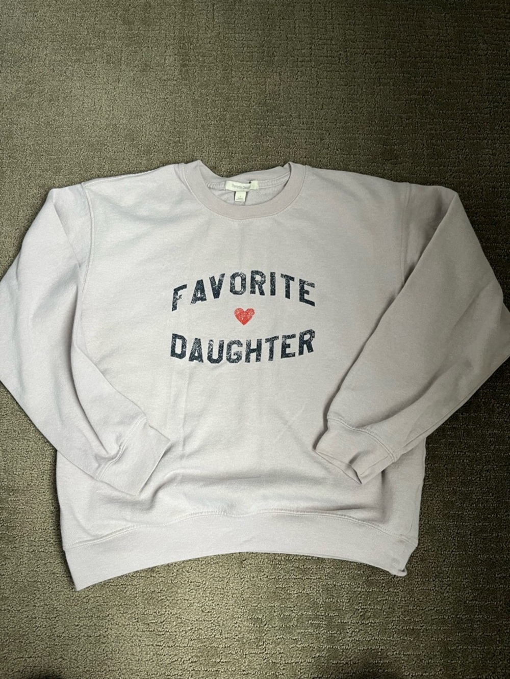 Favorite Daughter Pale Lavender Pullover Sweatshirt